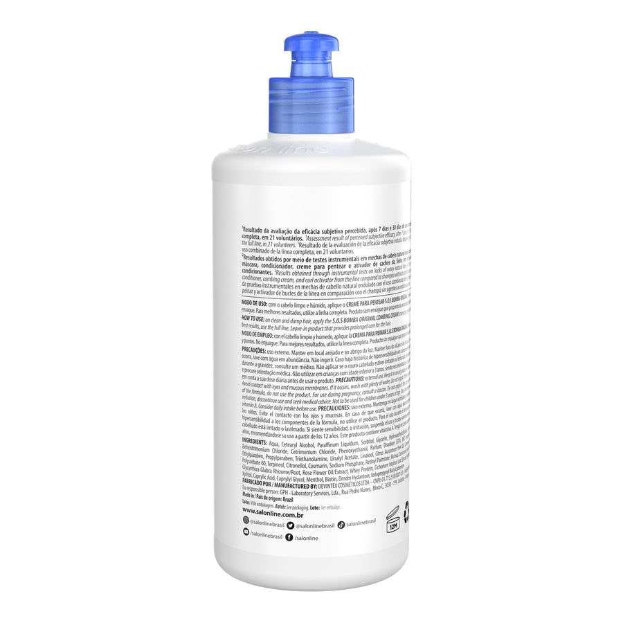 Salon Line SOS Bomba Original Creme de Pentear 500ml — foto oficial da marca