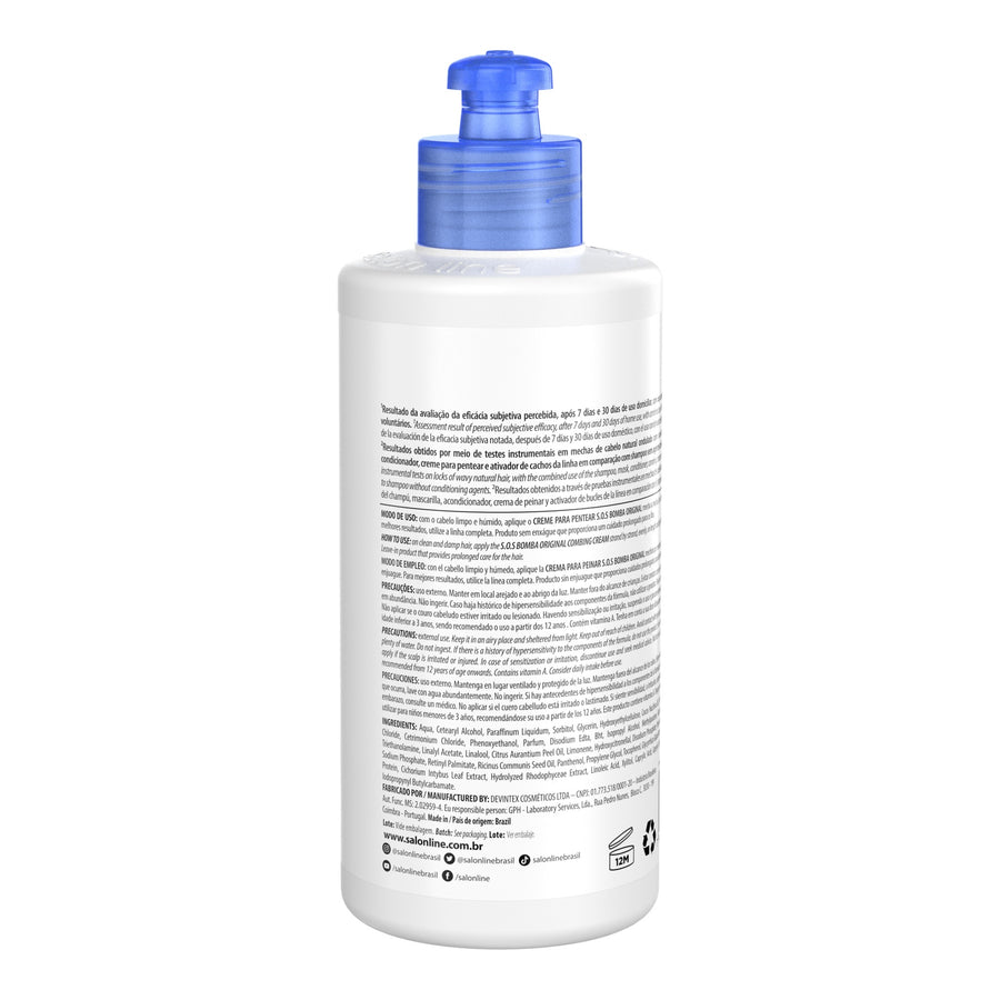 Salon Line SOS Bomba Original Creme de pentear 300ml — foto oficial da marca