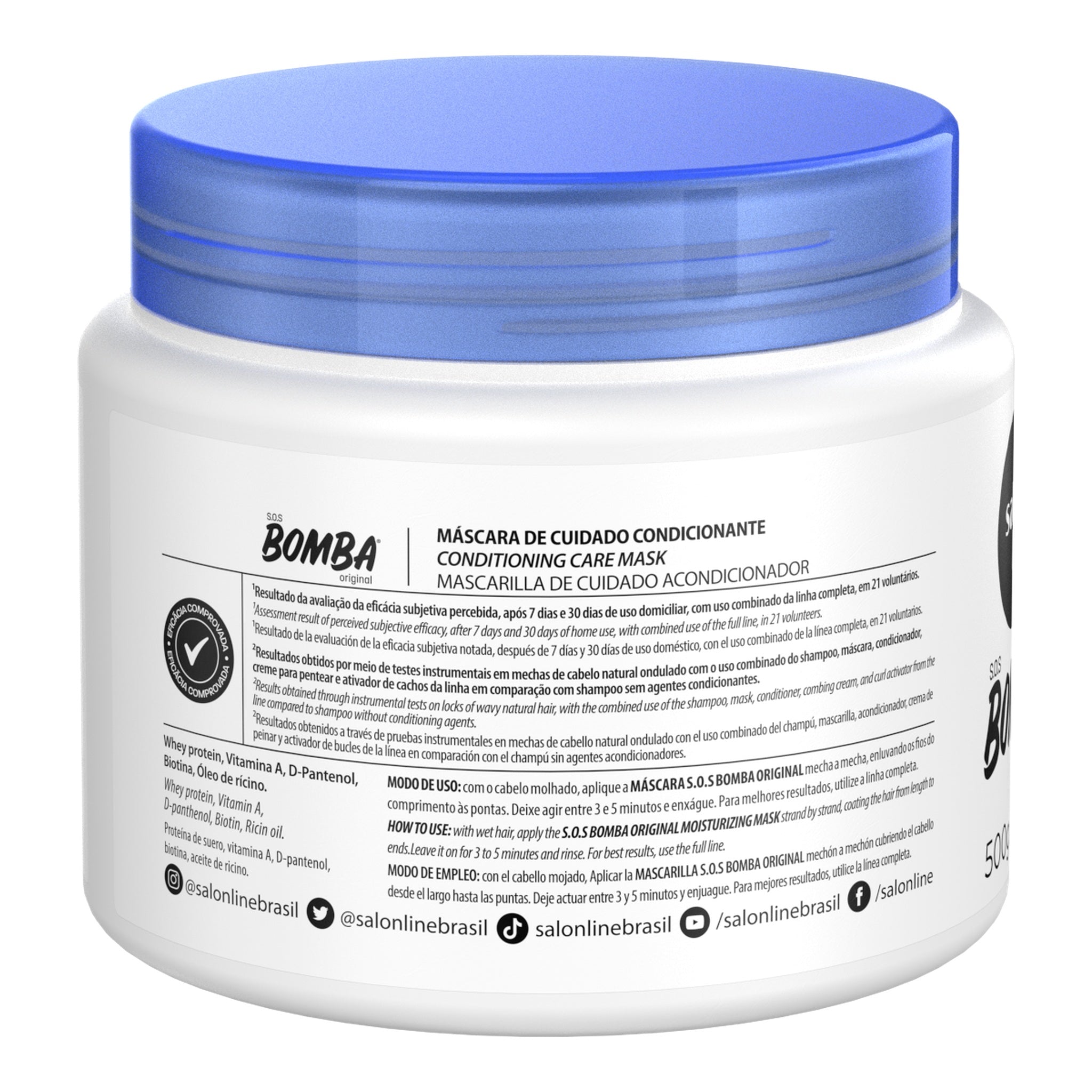 Salon Line SOS Bomba Original Máscara 500g — foto oficial da marca