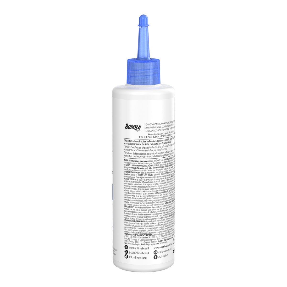 Salon Line SOS Bomba Tonico Fortalecedor 100ml — foto oficial da marca