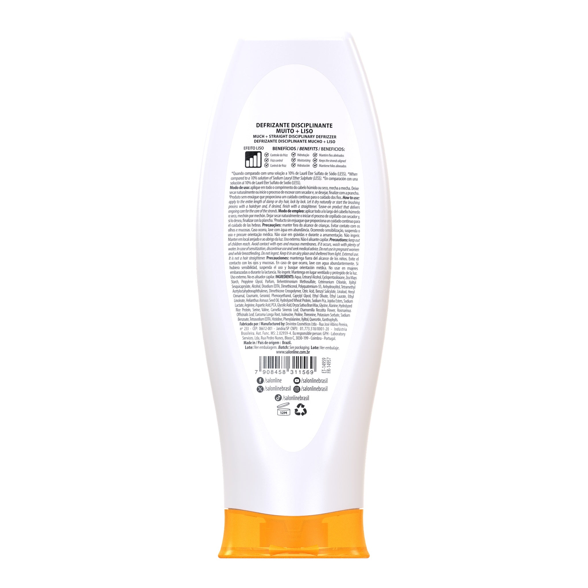 Salon Line Meu Liso Muito+Liso Defrizante 200ml — foto oficial da marca