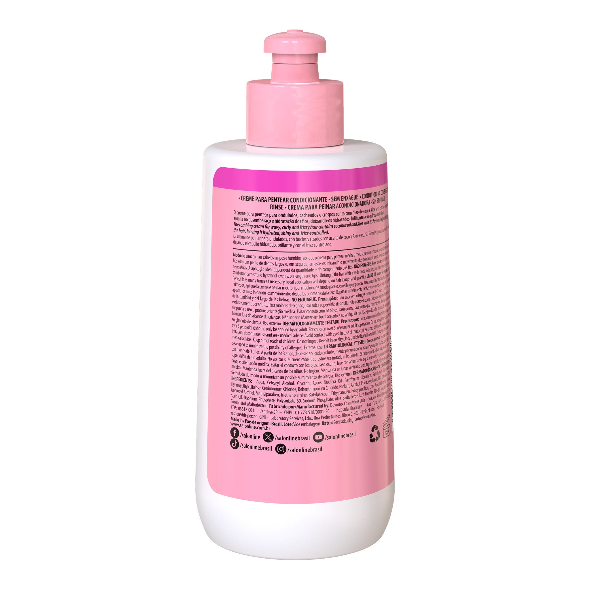 Salon Line Kids Creme Para Pentear 300ml — foto oficial da marca
