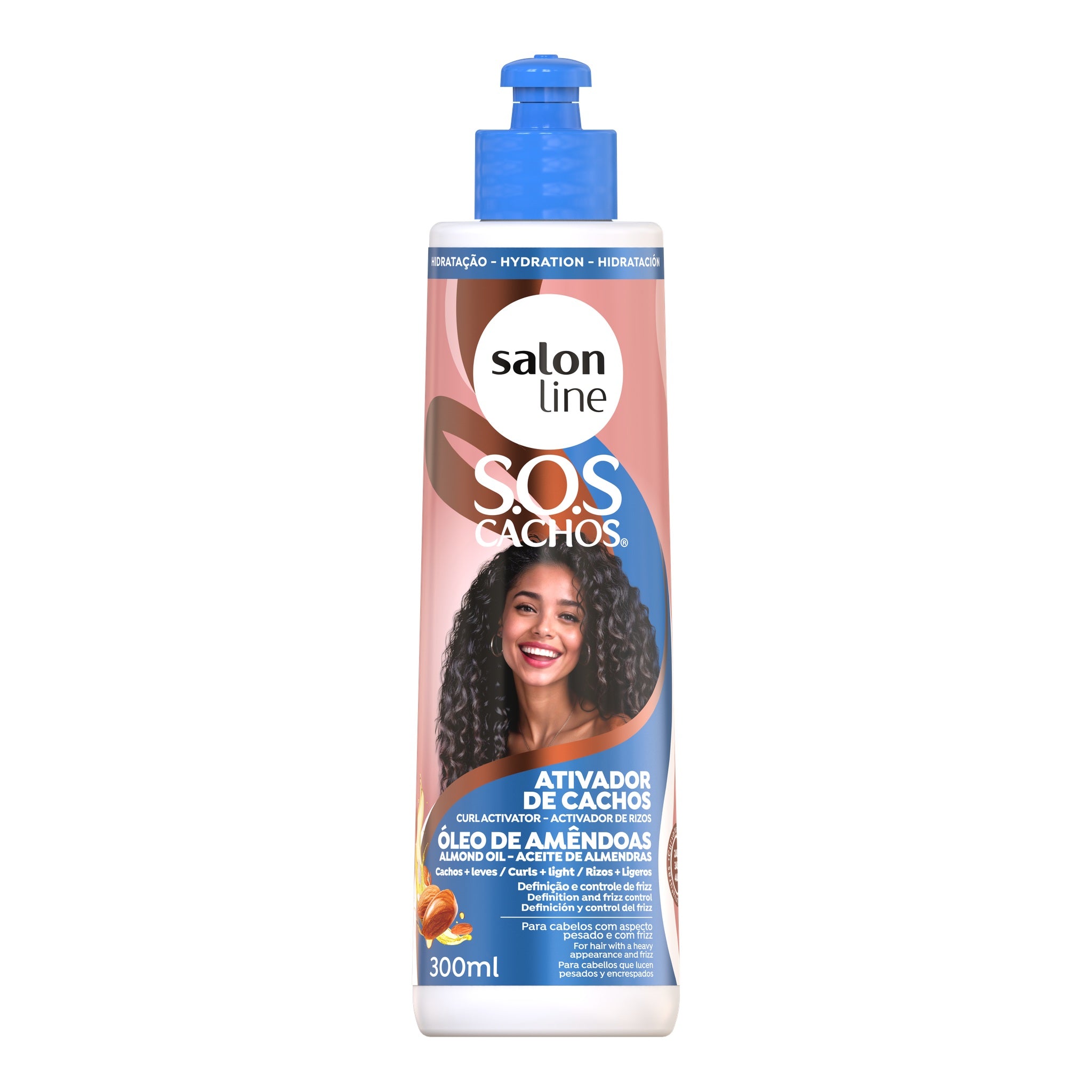 Salon Line SOS Cachos Óleo de Amêndoas Ativador de Cachos 300ml — foto oficial da marca