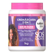 Salon Line SOS Cachos Mix De Óleos Máscara 2 Em 1 1KG — foto oficial da marca