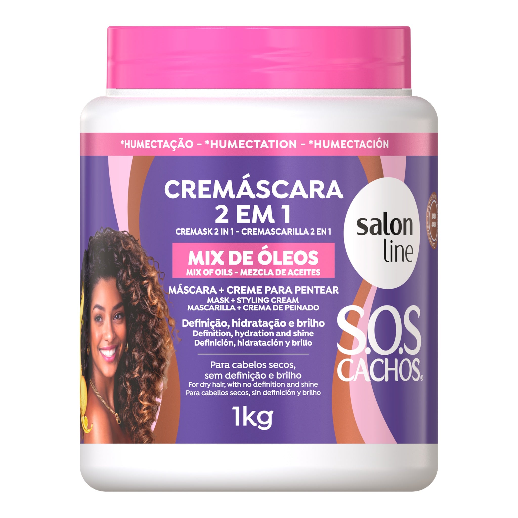 Salon Line SOS Cachos Mix De Óleos Máscara 2 Em 1 1KG — foto oficial da marca