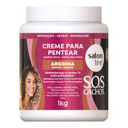 Salon Line SOS CaChos Arginina Creme Para Pentear 1Kg — foto oficial da marca