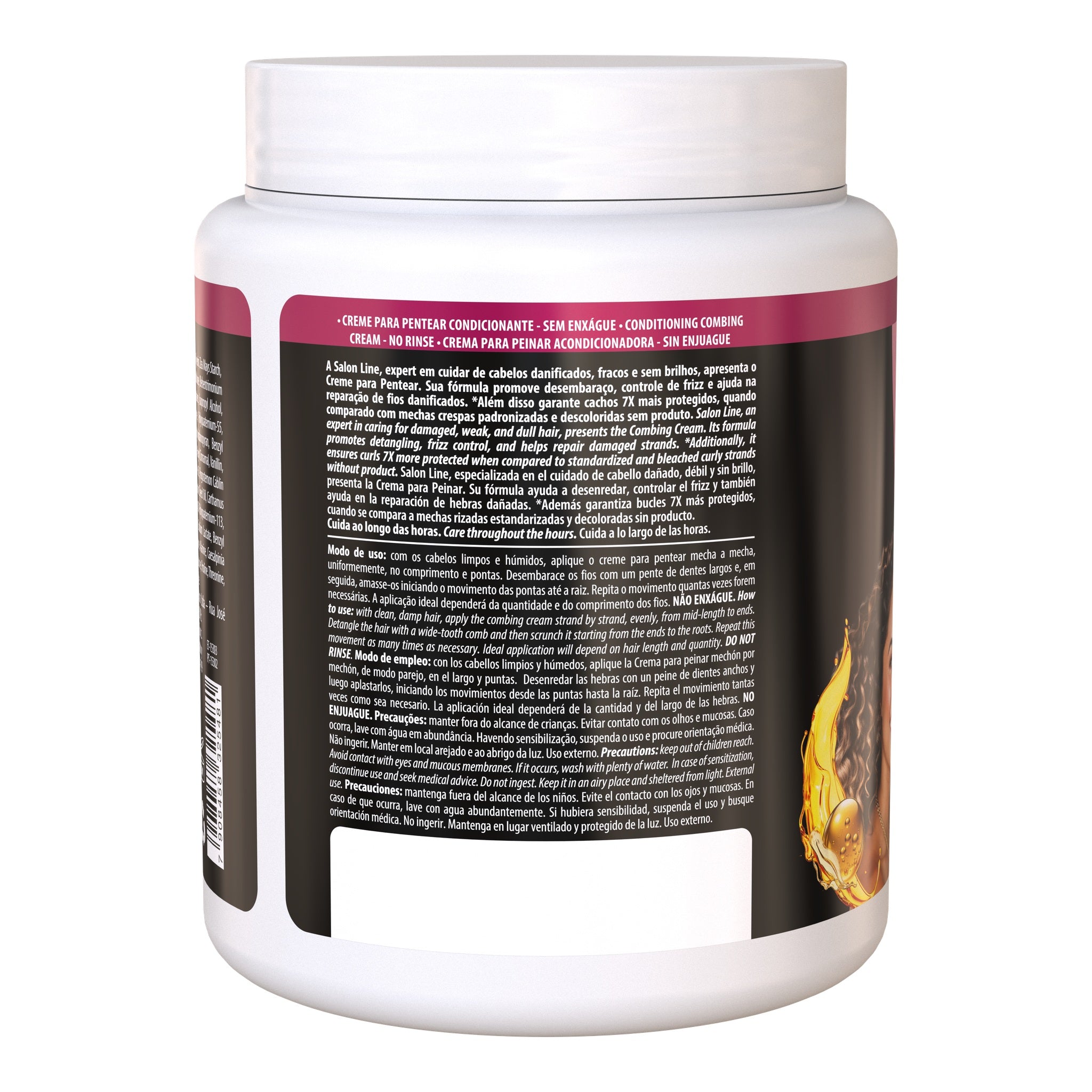 Salon Line SOS CaChos Arginina Creme Para Pentear 1Kg — foto oficial da marca