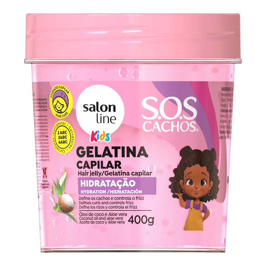Salon Line Kids Gelatina Capilar Hidratação 400g — foto oficial da marca