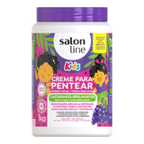 Salon Line Kids Cachinhos Brilhantes Creme Para Pentear 1Kg — foto oficial da marca
