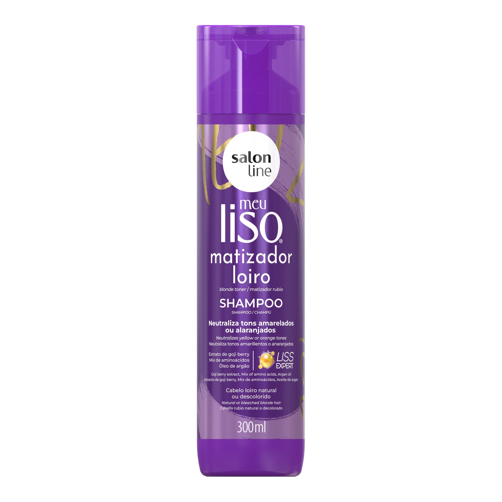 Salon Line Meu Liso Shampoo Matizador 300ml — foto oficial da marca