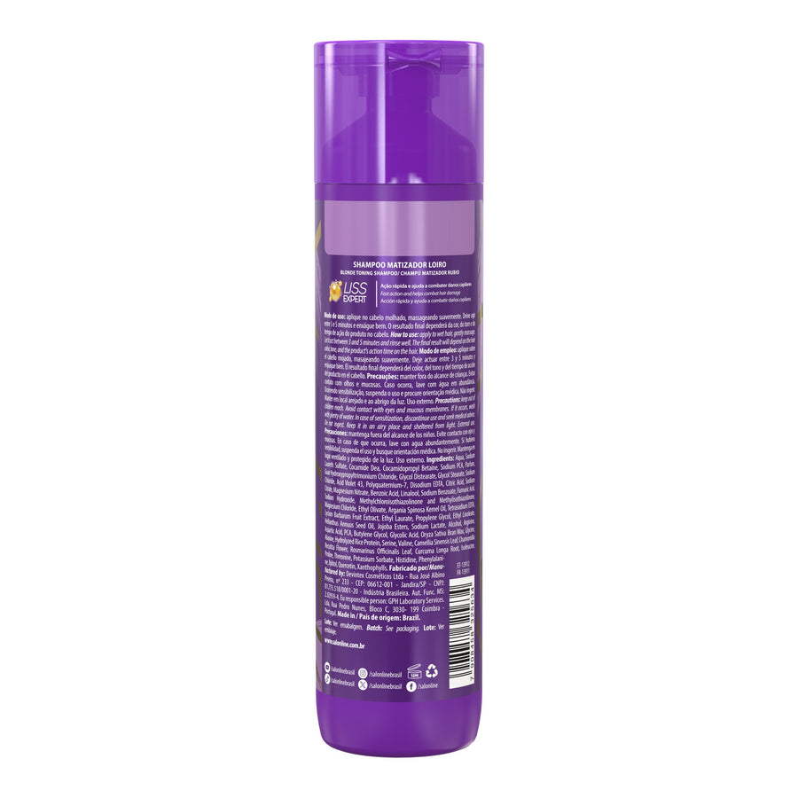 Salon Line Meu Liso Shampoo Matizador 300ml — foto oficial da marca