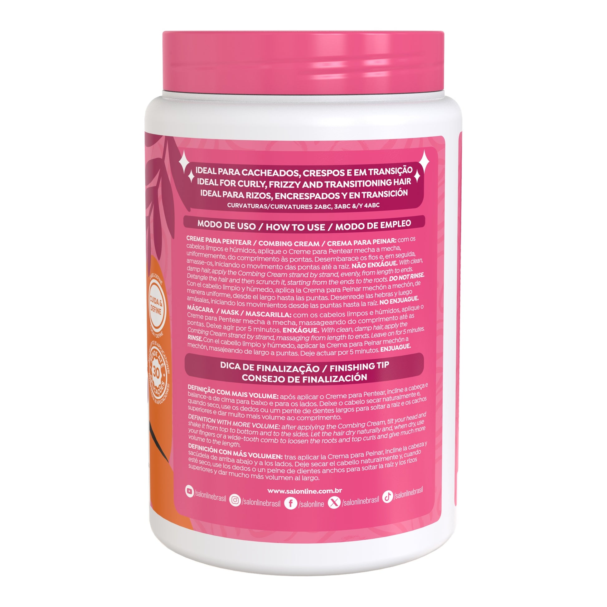 Salon Line Definição Volumosa Creme para Pentear 1kg — foto oficial da marca
