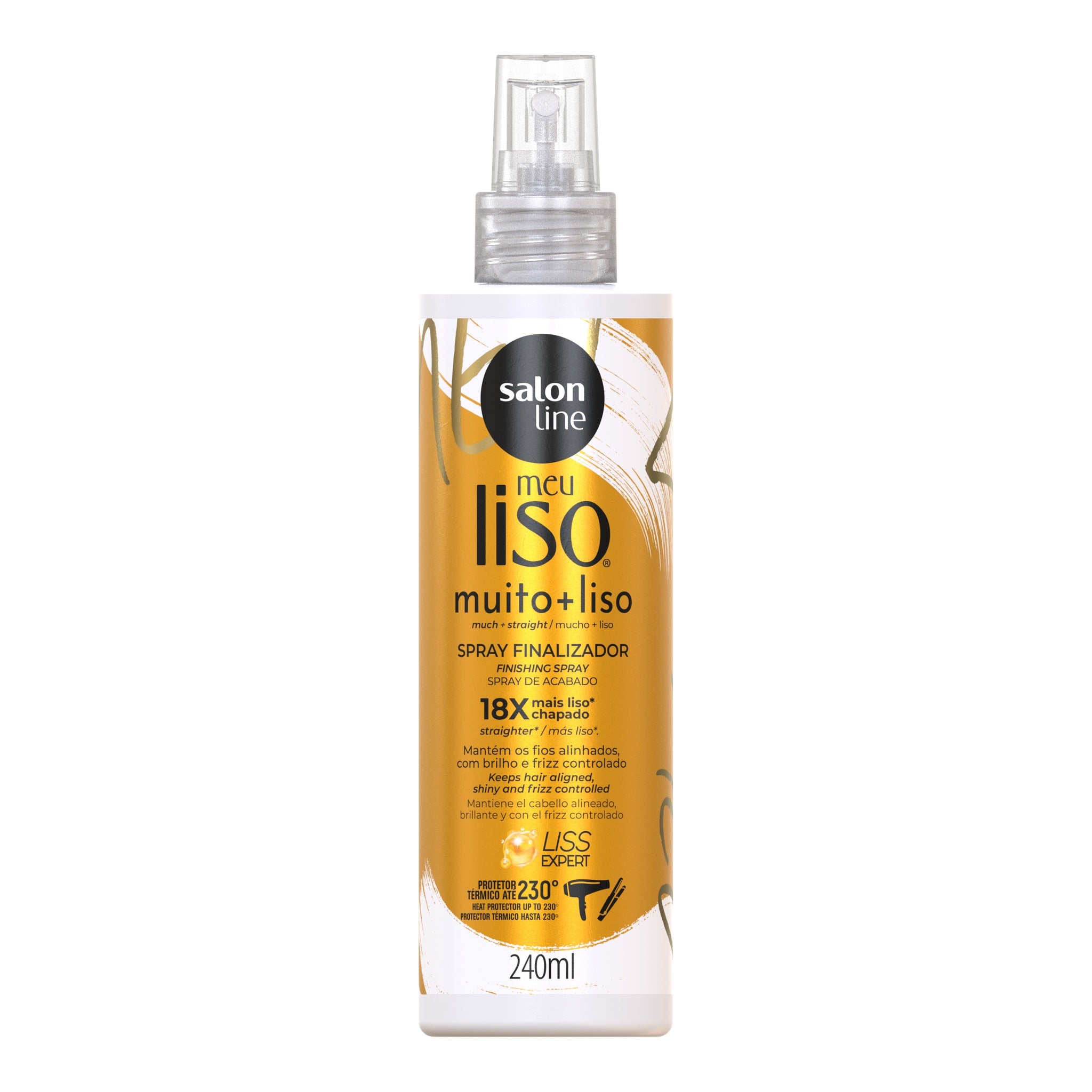 Salon Line Meu Liso Muito + Liso Spray Protetor Térmico 240ml — foto oficial da marca