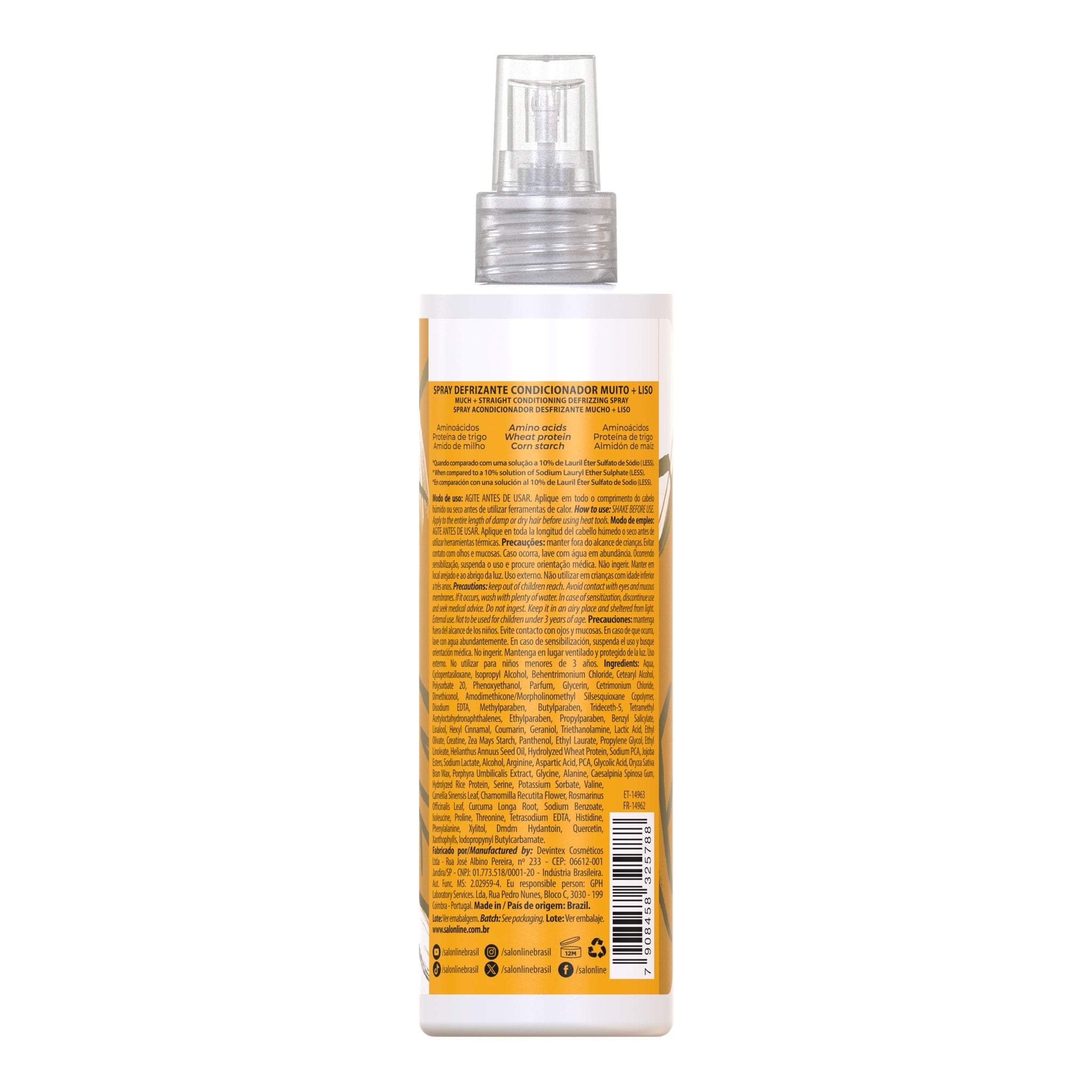 Salon Line Meu Liso Muito + Liso Spray Protetor Térmico 240ml — foto oficial da marca