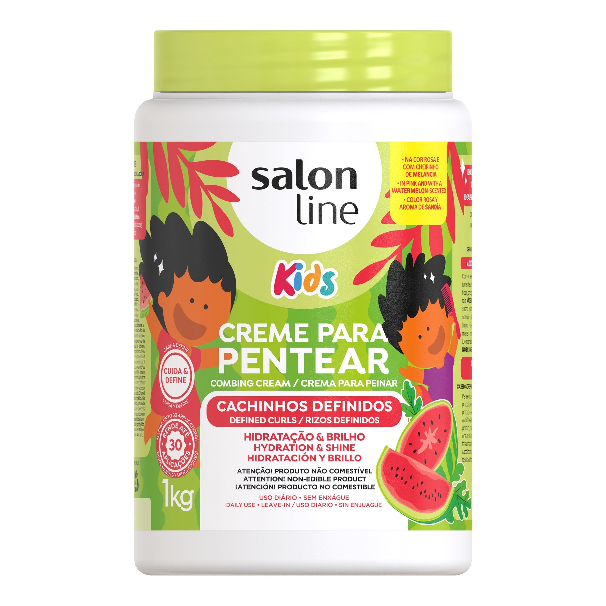 Salon Line kids Cachinhos Definidos Creme Para Pentear 1kg — foto oficial da marca