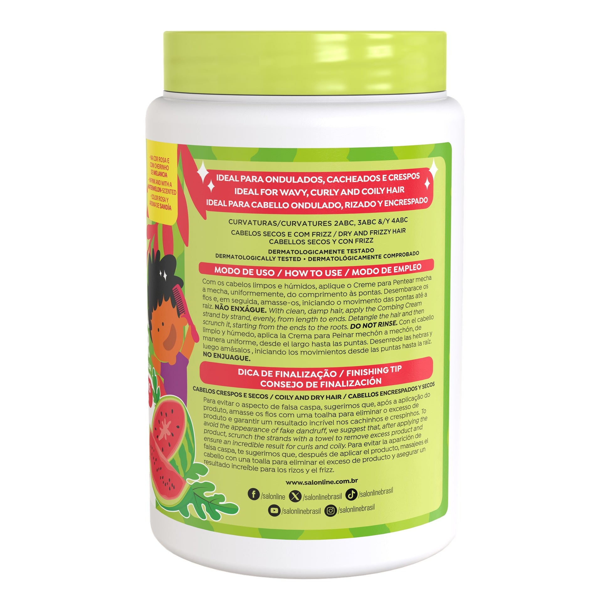 Salon Line kids Cachinhos Definidos Creme Para Pentear 1kg — foto oficial da marca