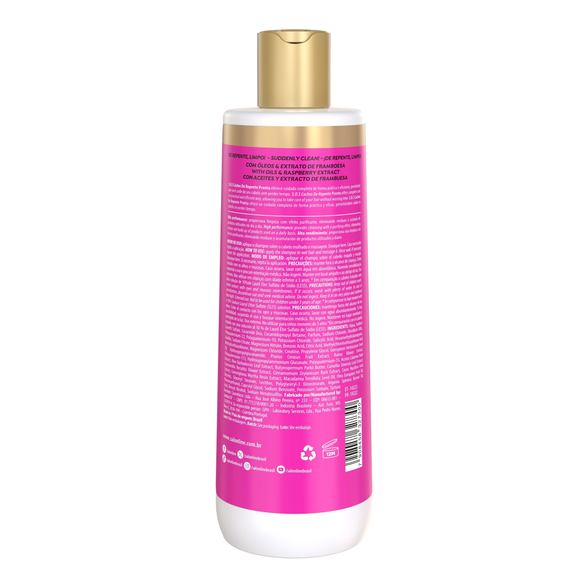 Salon Line S.O.S Cachos de Repente Pronta Shampoo 500ml — foto oficial da marca