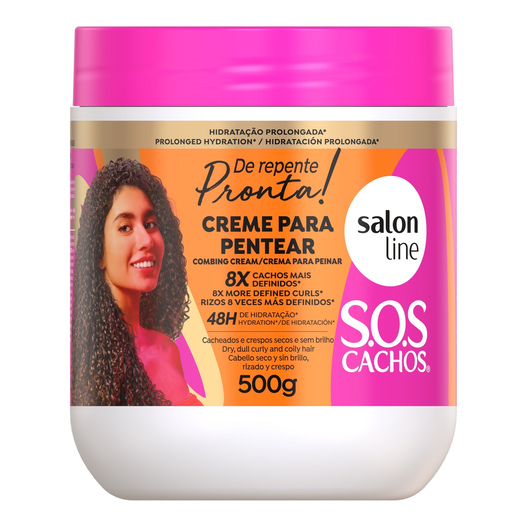 Salon Line S.O.S Cachos de Repente Pronta Creme de Pentear 500g — foto oficial da marca