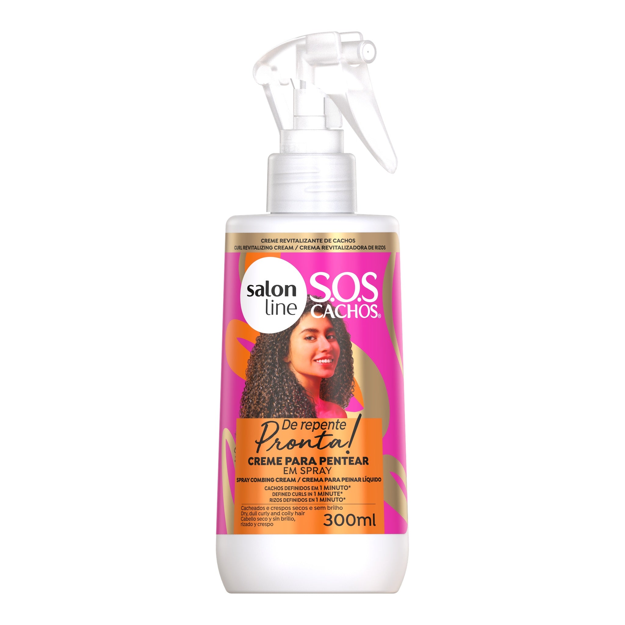 Salon Line S.O.S Cachos de Repente Pronta Creme de Pentear em Spray 300ml — foto oficial da marca