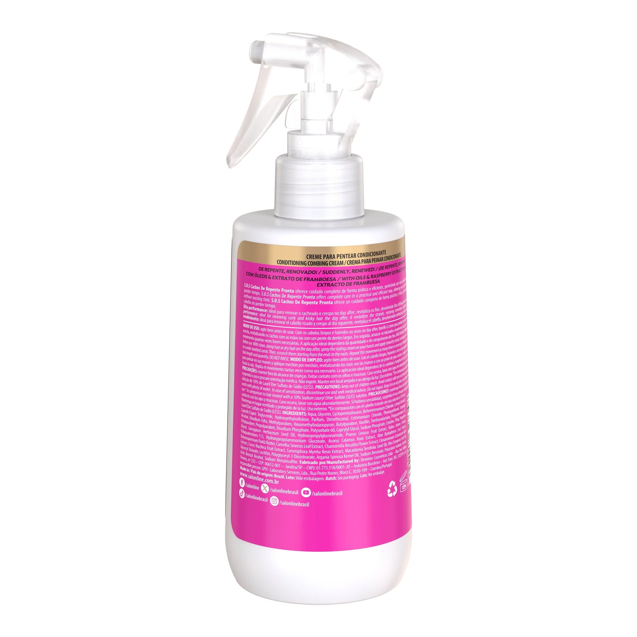 Salon Line S.O.S Cachos de Repente Pronta Creme de Pentear em Spray 300ml — foto oficial da marca