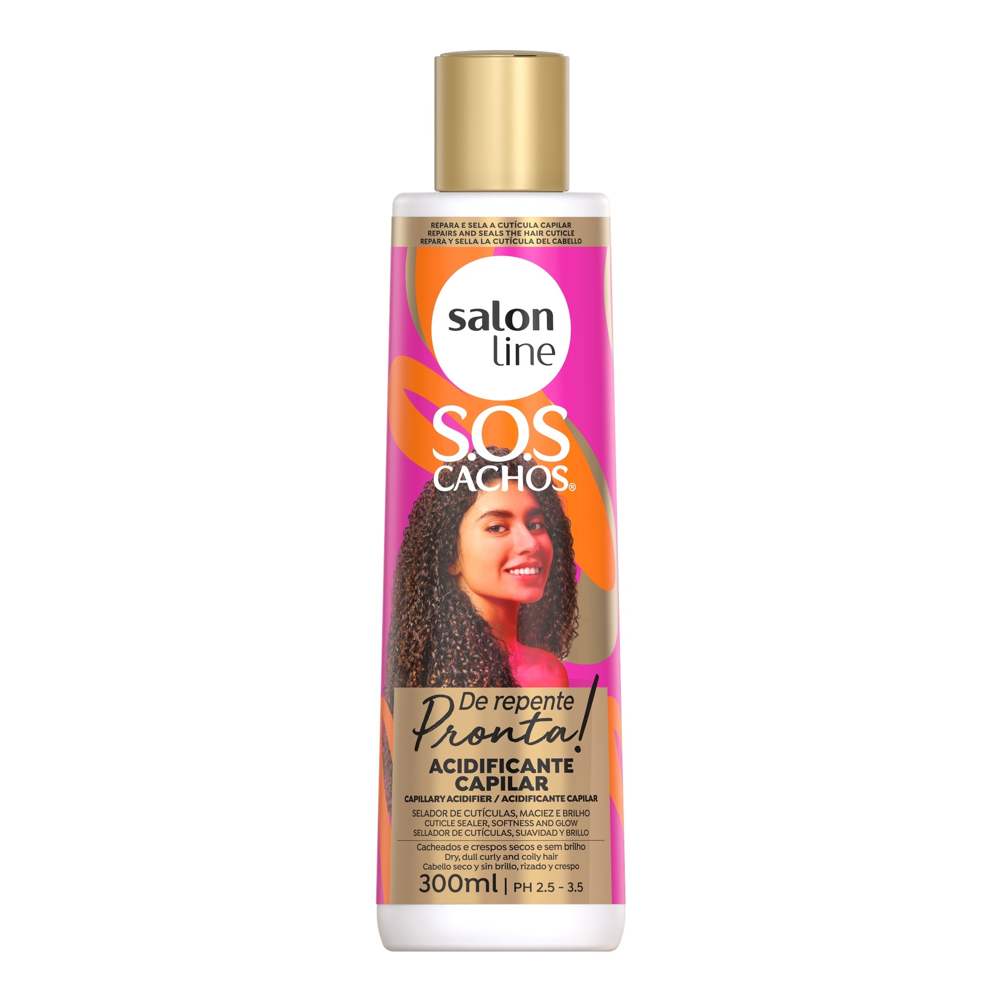 Salon Line S.O.S Cachos de Repente Acidificante Capilar 300ml — foto oficial da marca