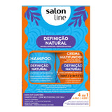 Salon Line Definição Natural Kit Shampoo + Creme Multifuncional 300ml — foto oficial da marca