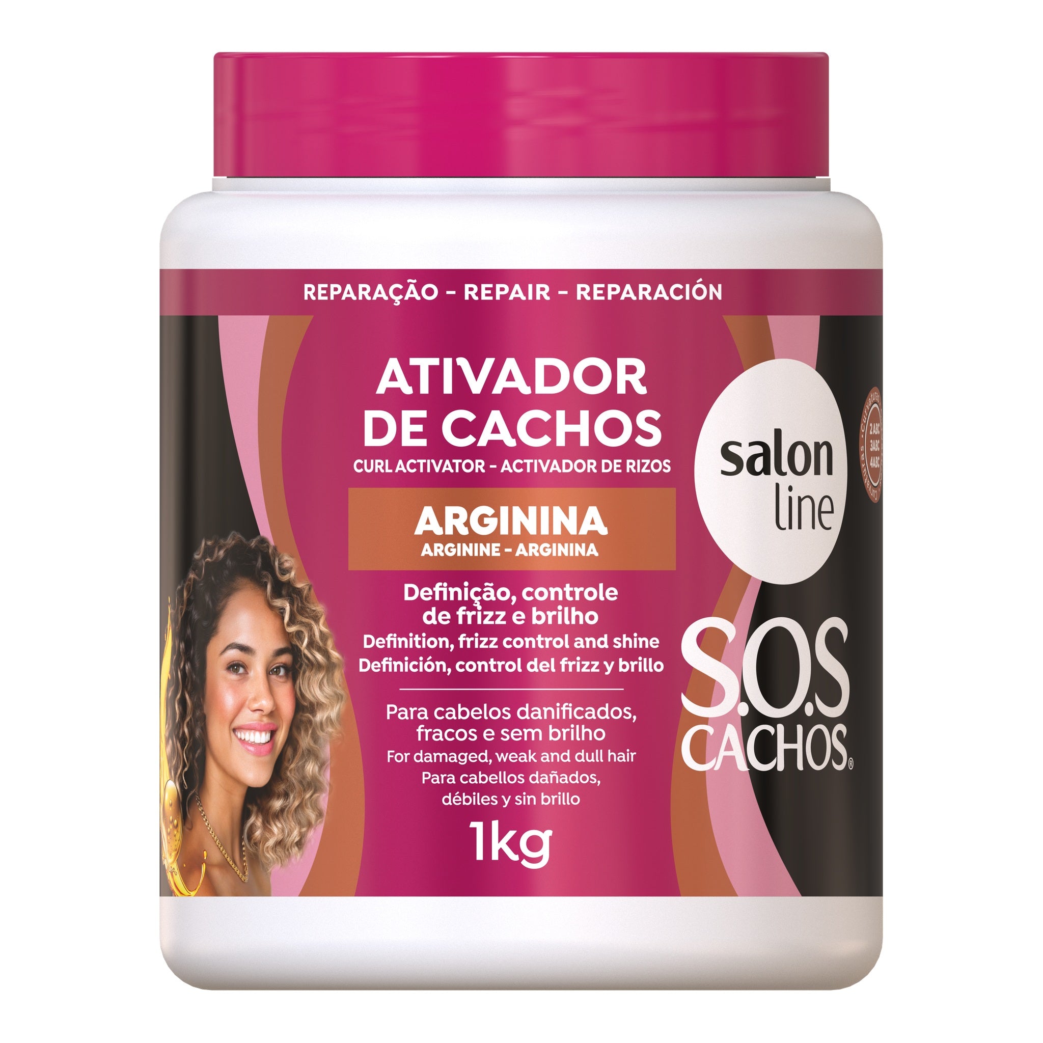 Salon Line SOS Cachos Arginina  Ativador de Cachos 1kg — foto oficial da marca