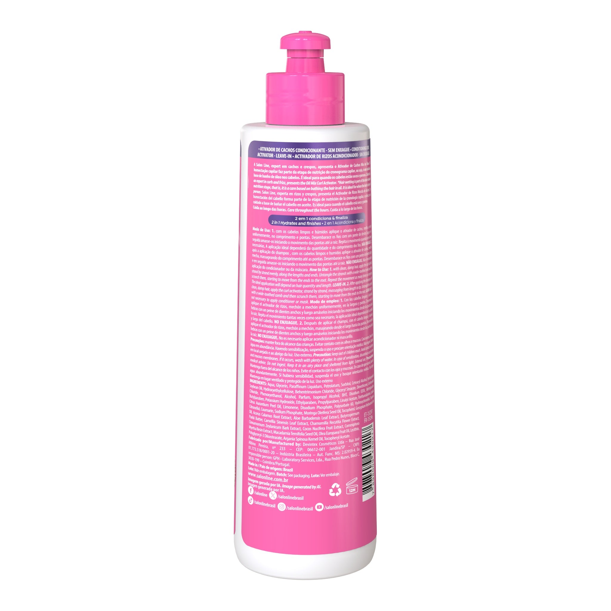 Salon Line SOS Cachos Mix de Óleos Ativador de Cachos 300ml — foto oficial da marca