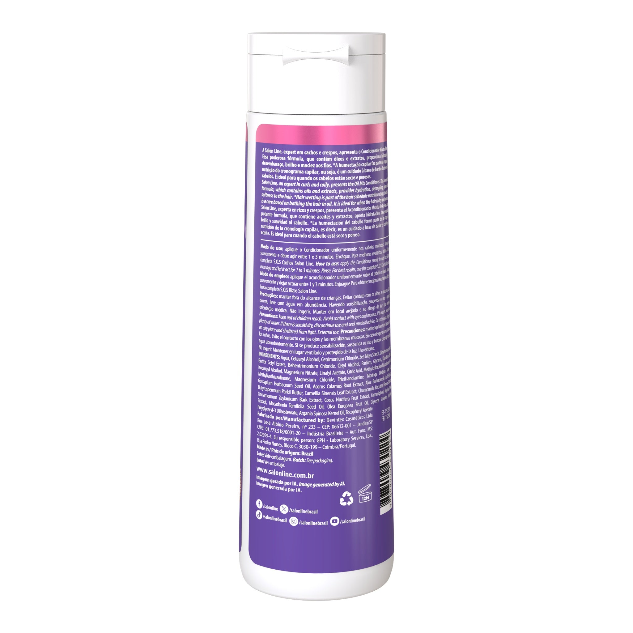 Salon Line SOS Cachos Mix de Óleos Condicionador 300ml — foto oficial da marca