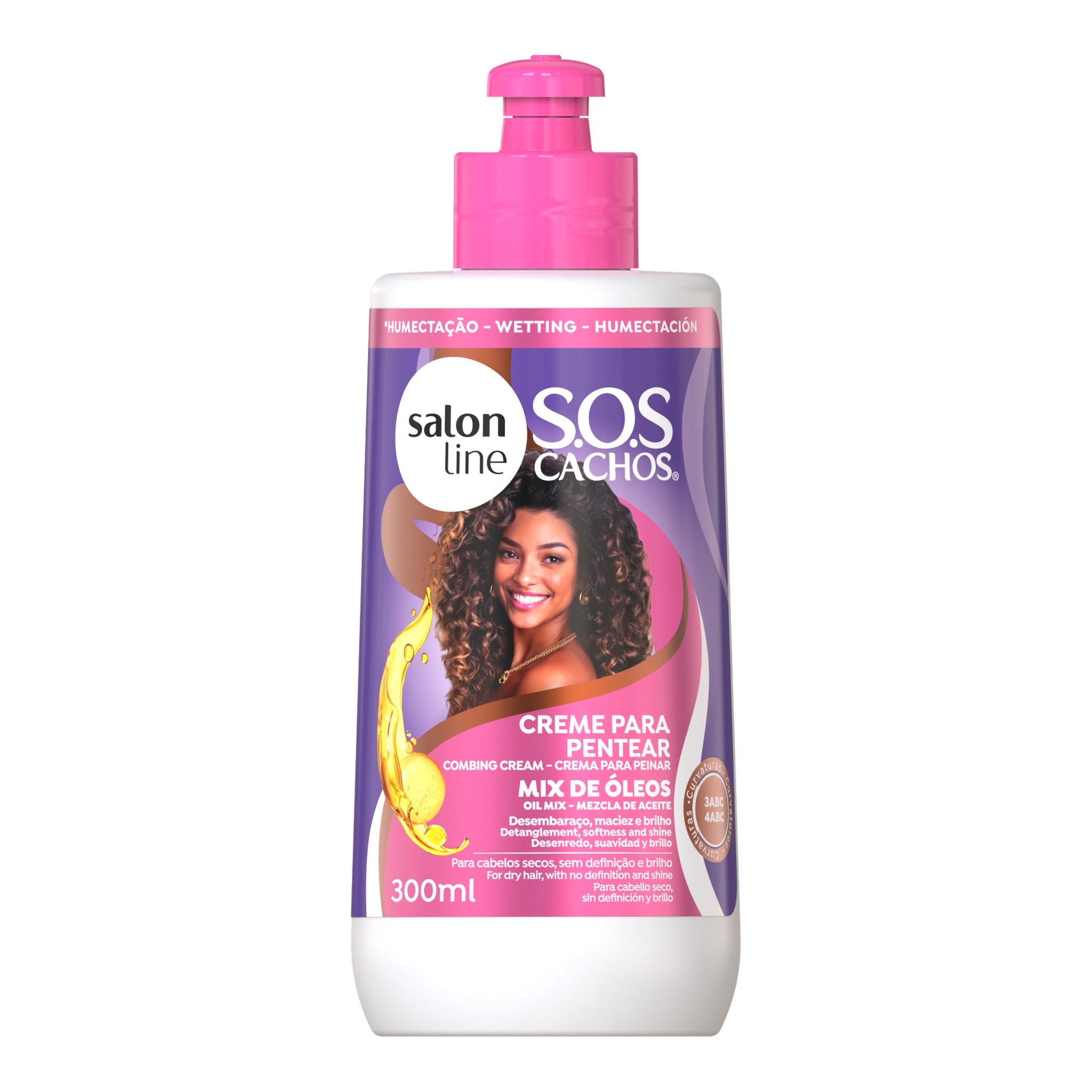Salon Line SOS Cachos Mix de Óleos Creme Para Pentear 300ml — foto oficial da marca