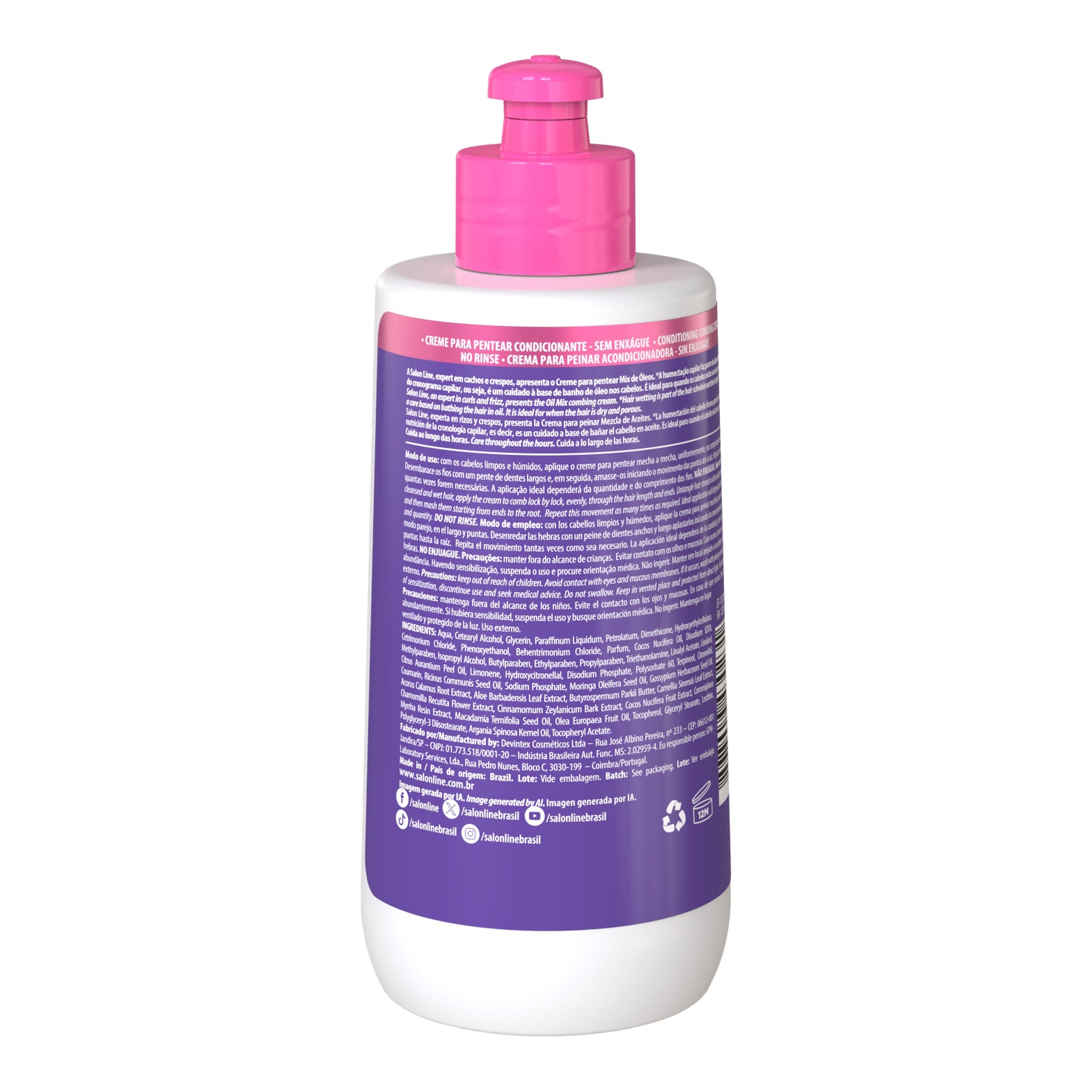 Salon Line SOS Cachos Mix de Óleos Creme Para Pentear 300ml — foto oficial da marca