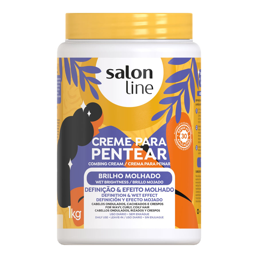 Salon Line Brilho Molhado Creme Para Pentear 1kg — foto oficial da marca