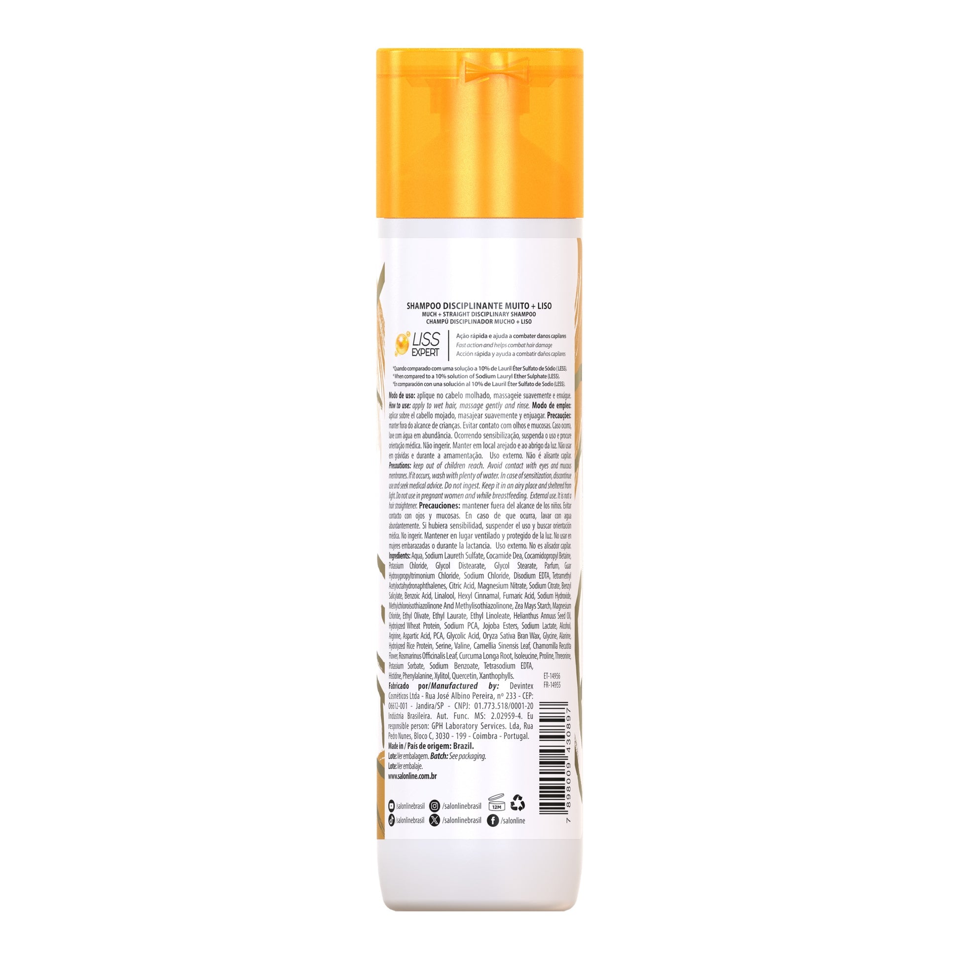 Salon Line Meu Liso Muito+Liso Shampoo 300ml — foto oficial da marca
