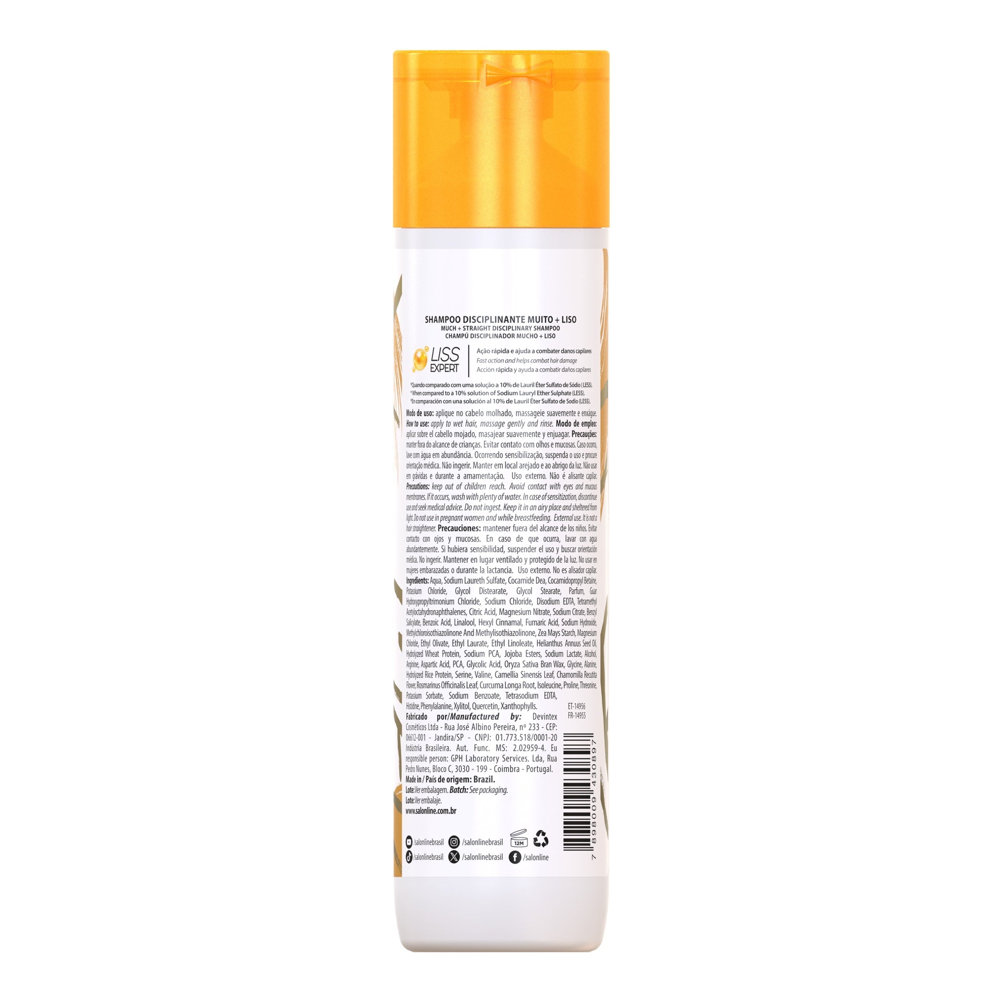 Salon Line Meu Liso Muito+Liso Shampoo 300ml — foto oficial da marca