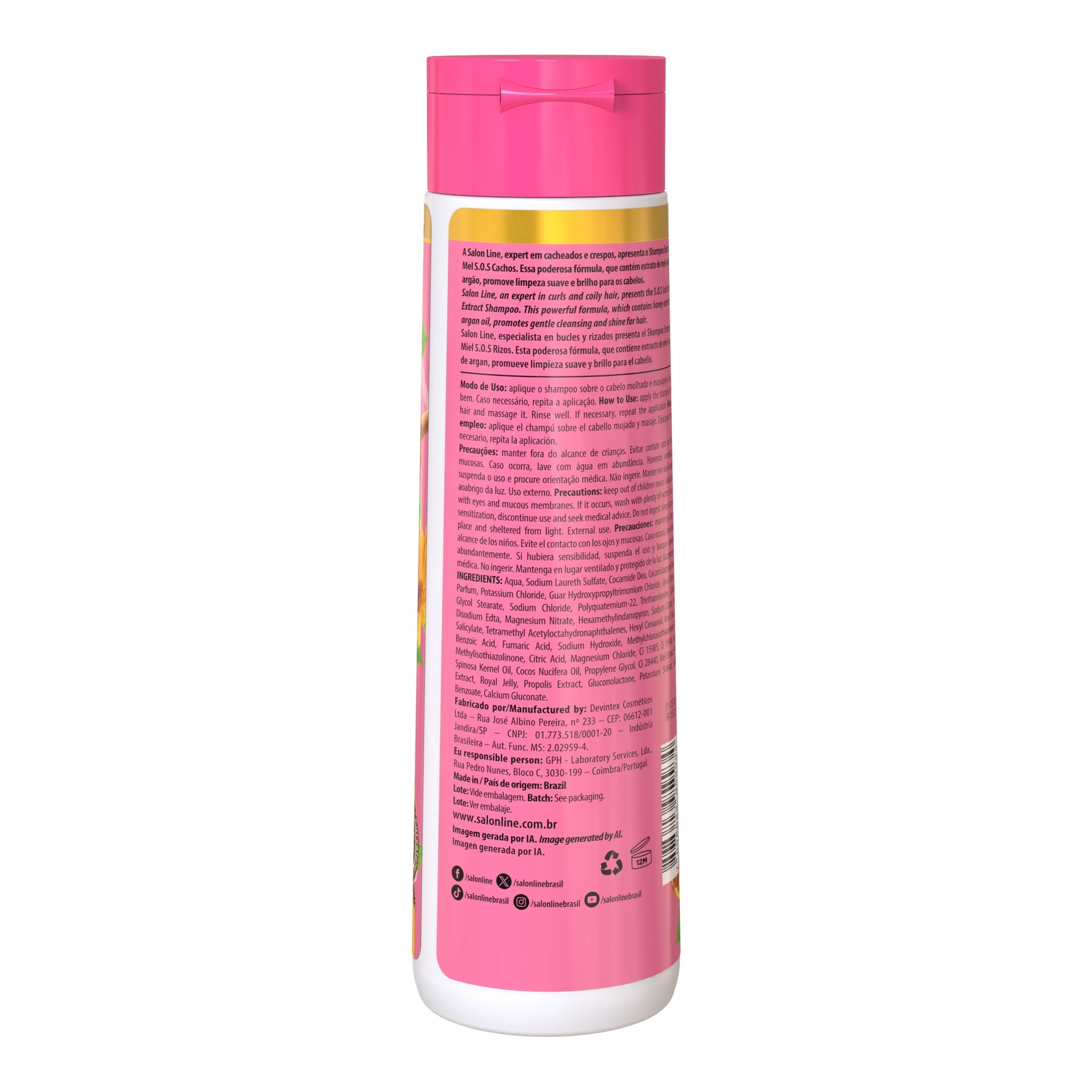 Salon Line SOS Cachos Mel Shampoo 300ml — foto oficial da marca