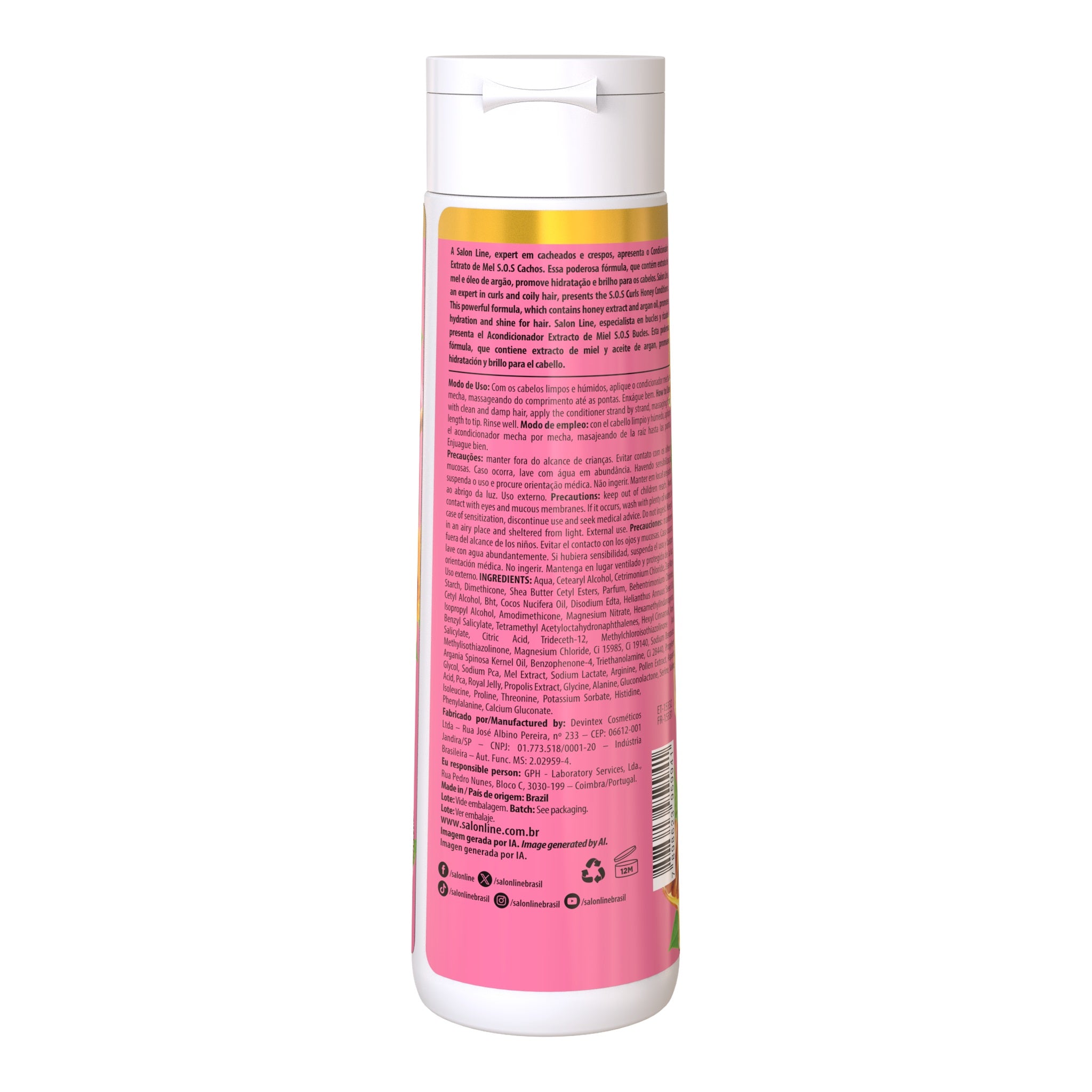 Salon Line SOS Cachos Mel Condicionador 300ml — foto oficial da marca