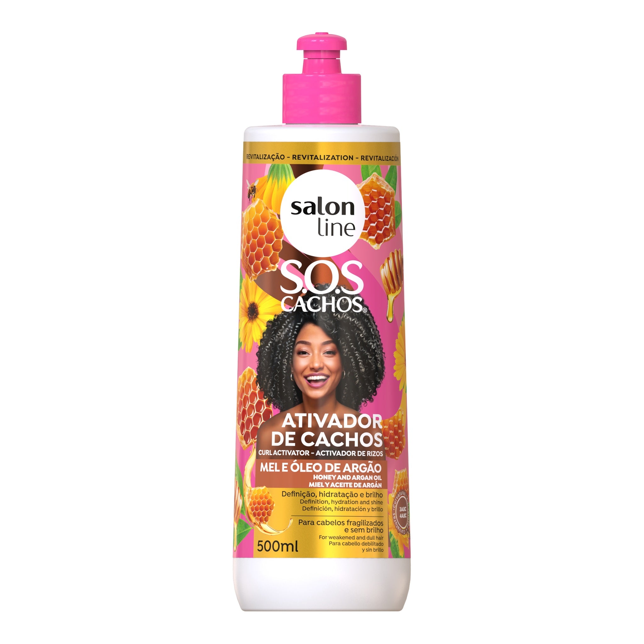 Salon Line SOS Cachos Mel  Ativador de Cachos 500ml — foto oficial da marca