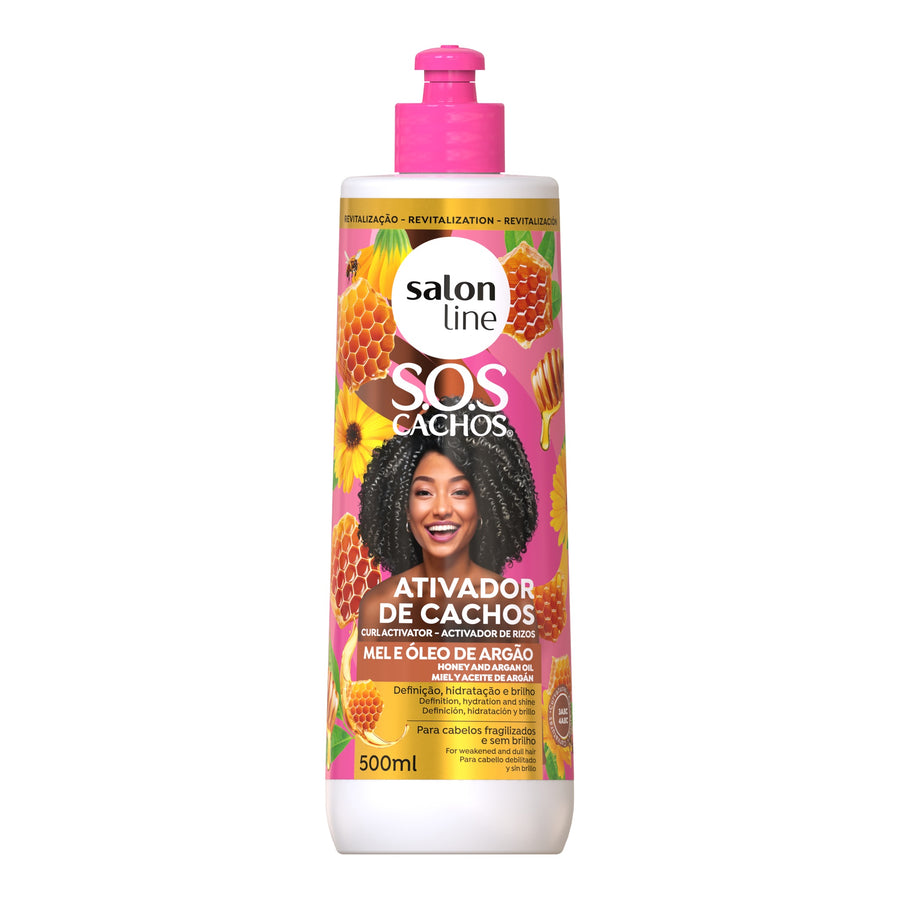 Salon Line SOS Cachos Mel  Ativador de Cachos 500ml — foto oficial da marca