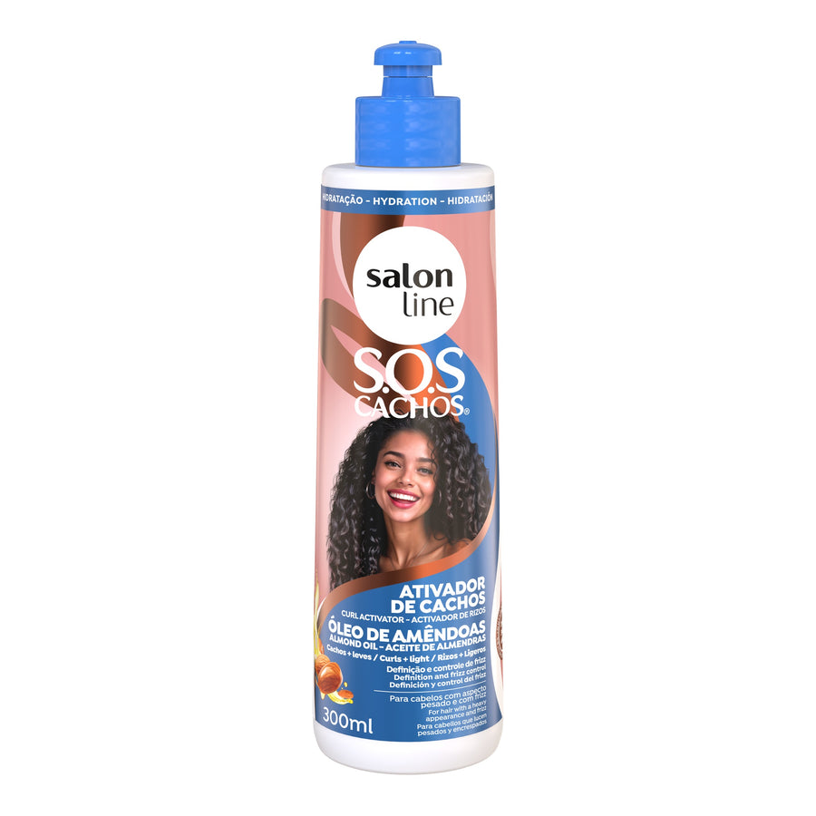 Salon Line SOS Cachos Óleo de Amêndoas Ativador de Cachos 300ml — foto oficial da marca