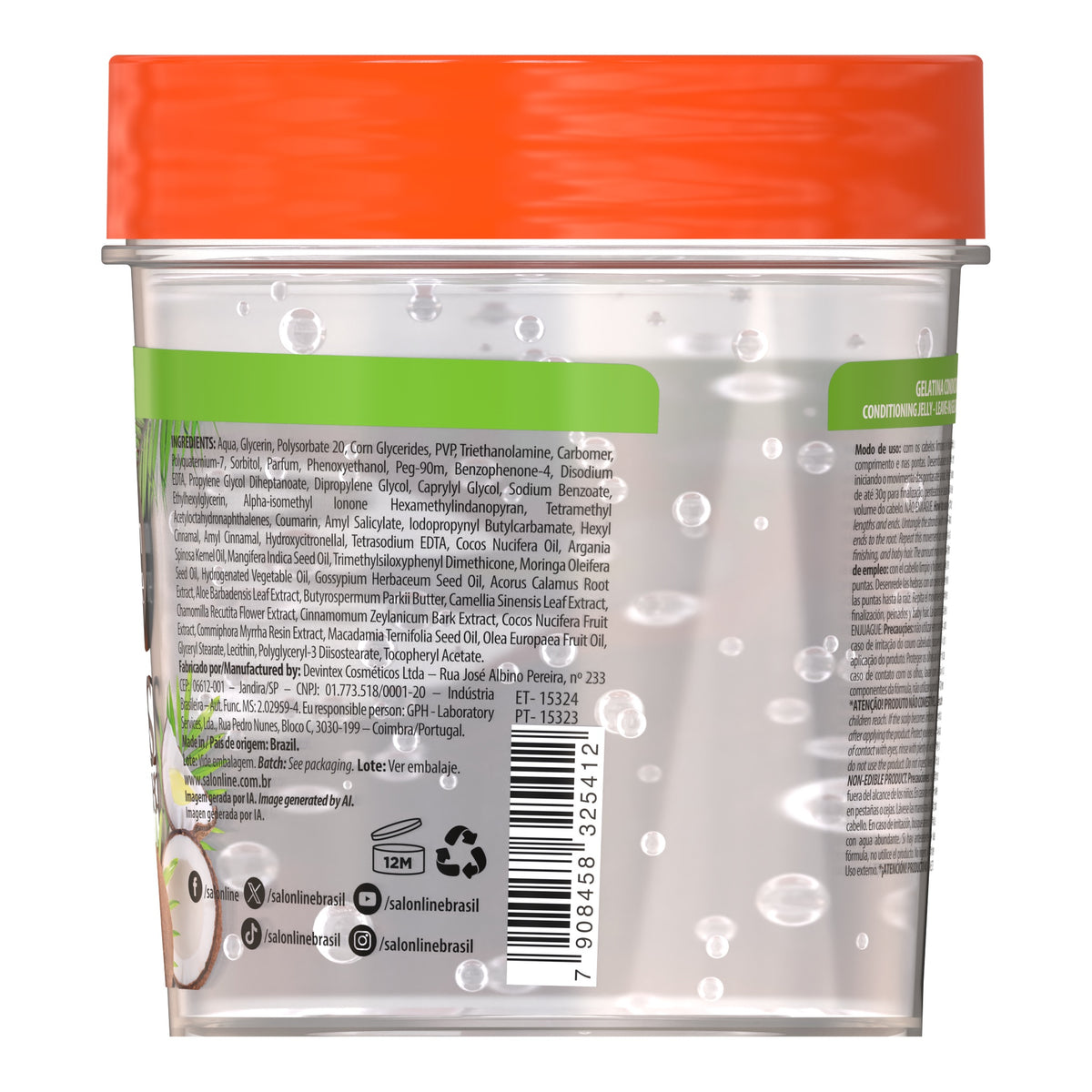 Salon Line SOS Cachos Gelatina Óleo De Coco 400g — foto oficial da marca