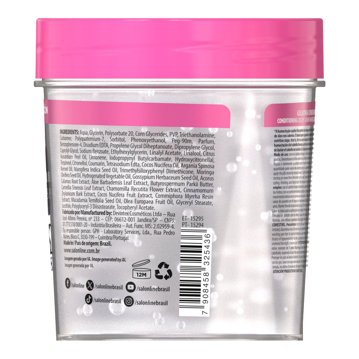 Salon Line SOS Cachos Mix De Óleos Gelatina 400g — foto oficial da marca