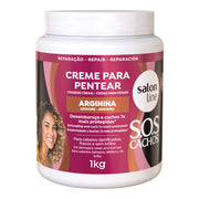 Salon Line SOS CaChos Arginina Creme Para Pentear 1Kg — foto oficial da marca