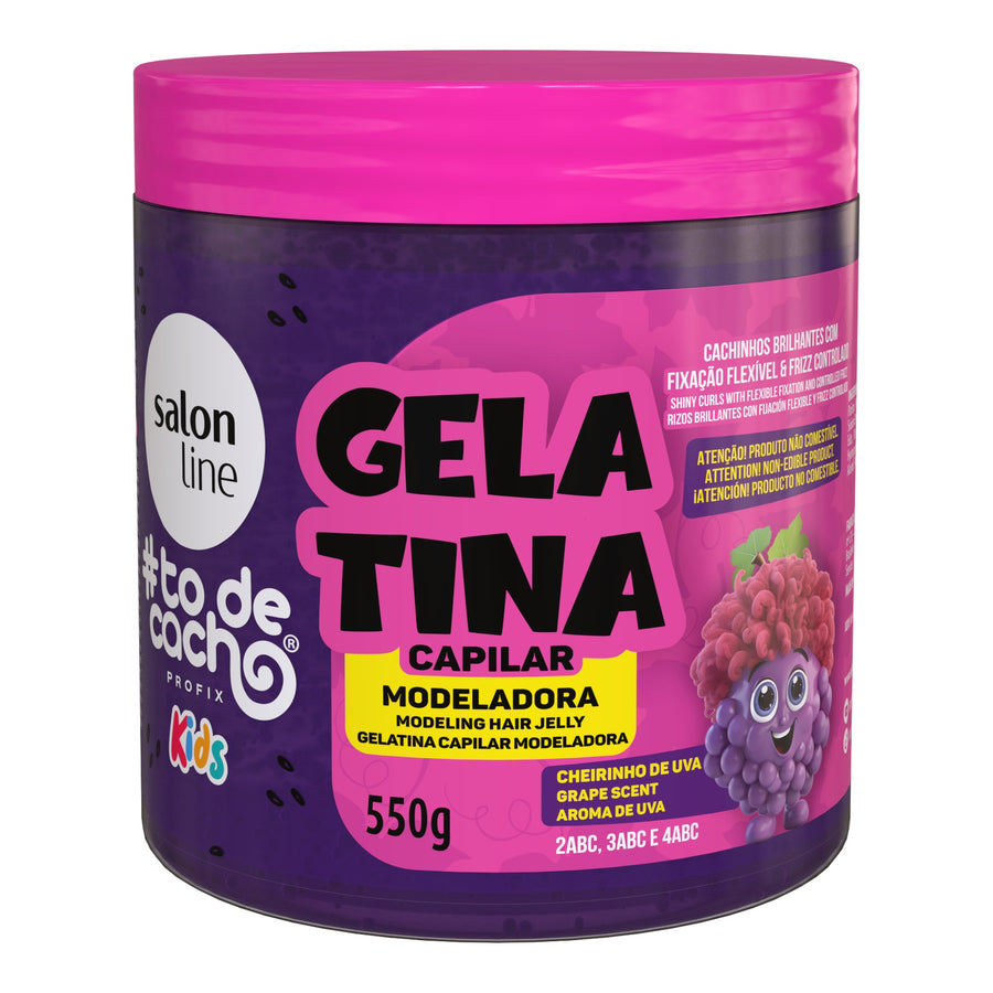 Salon Line Kids TodeCacho Uva Gelatina Modeladora 550g — foto oficial da marca