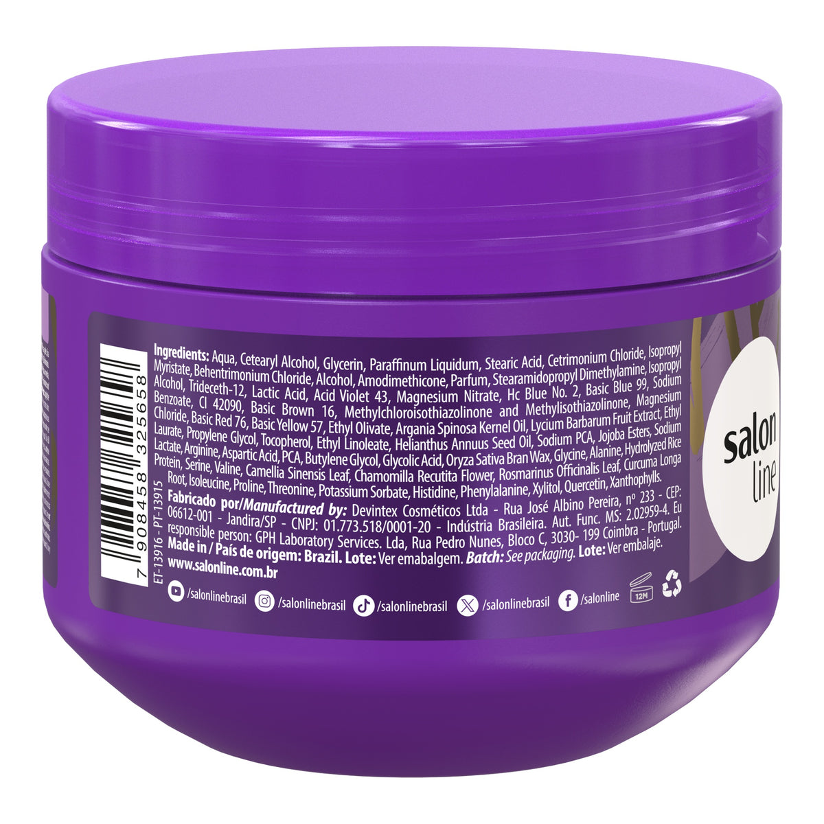 Salon Line  Meu Liso Máscara Matizadora 300g — foto oficial da marca