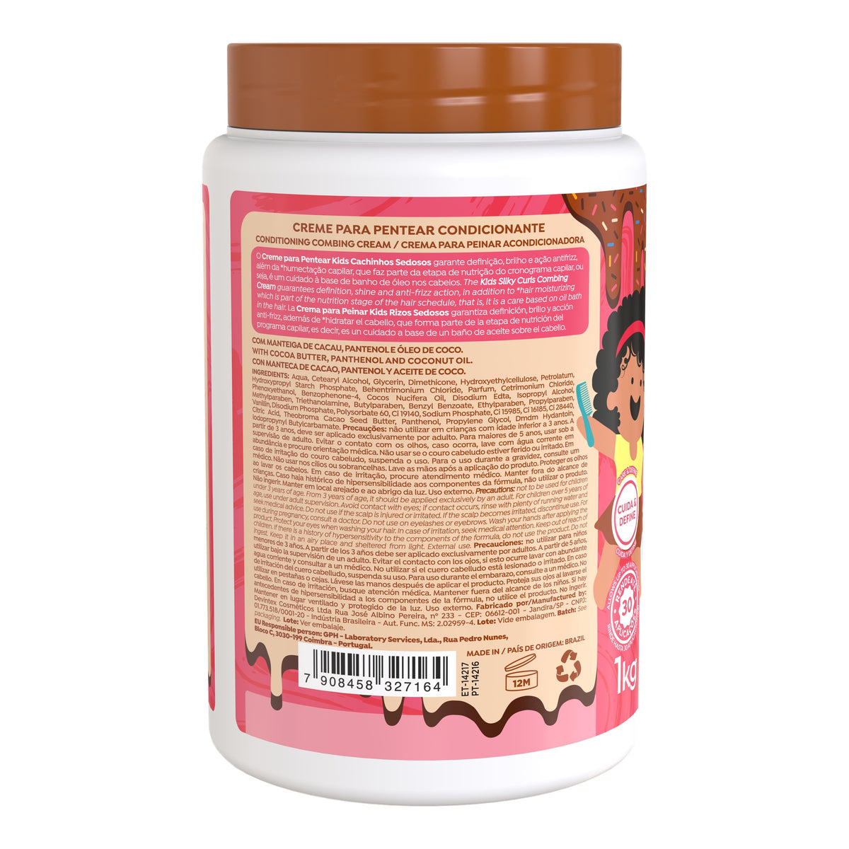 Salon Line kids Cachinhos Sedosos Creme Para Pentear 1kg — foto oficial da marca