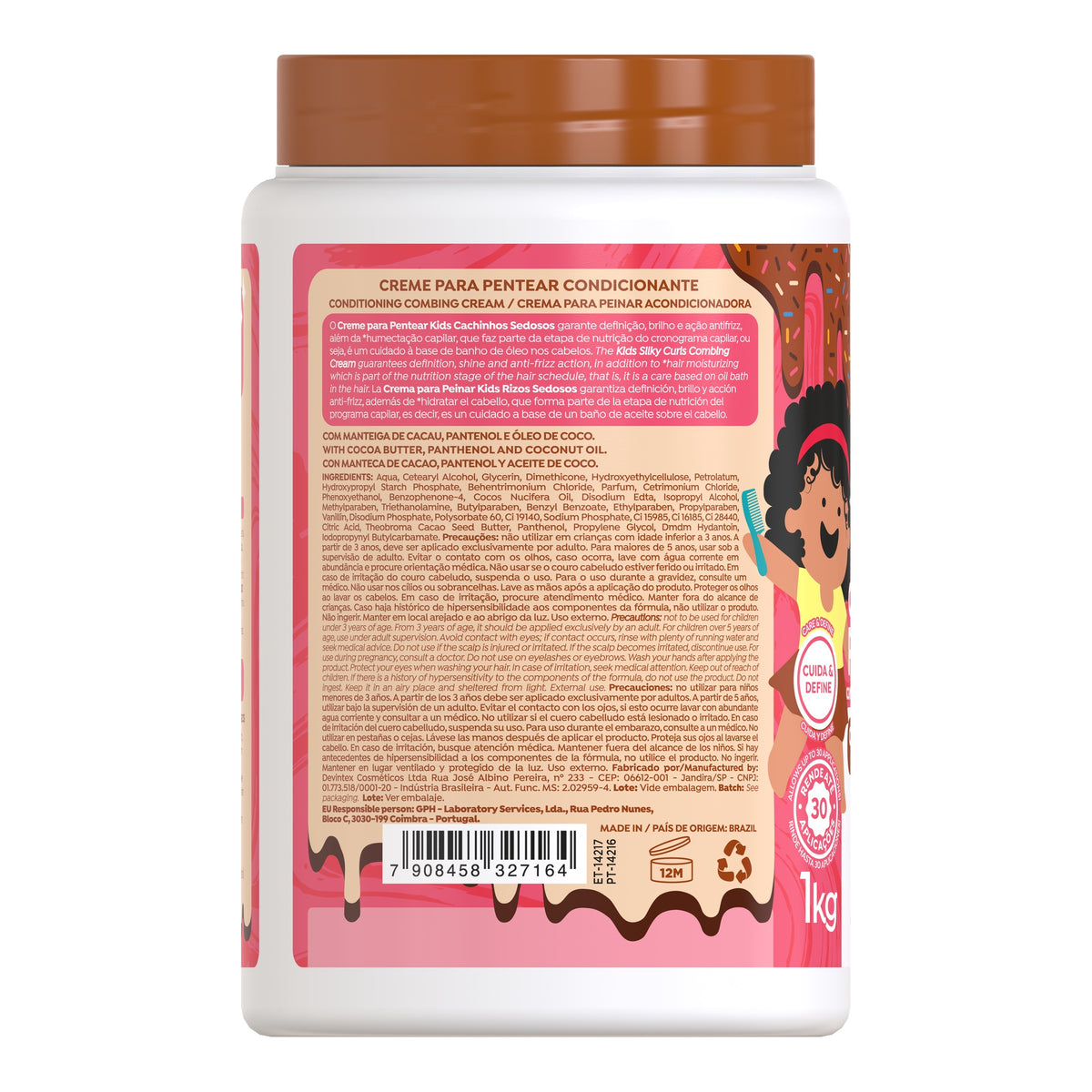 Salon Line kids Cachinhos Sedosos Creme Para Pentear 1kg — foto oficial da marca