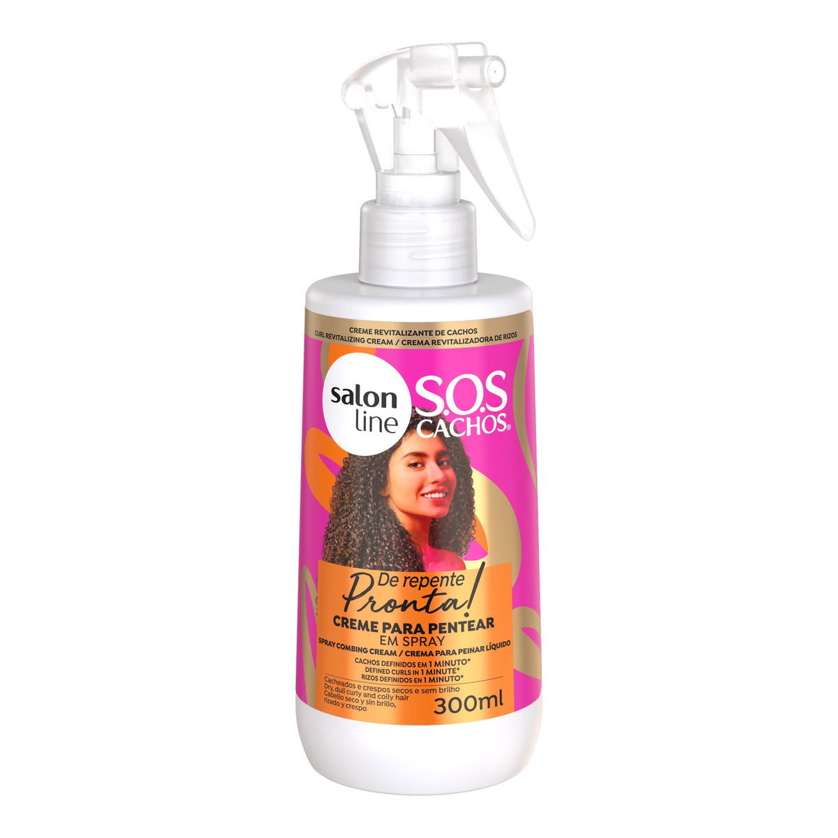 Salon Line S.O.S Cachos de Repente Pronta Creme de Pentear em Spray 300ml — foto oficial da marca