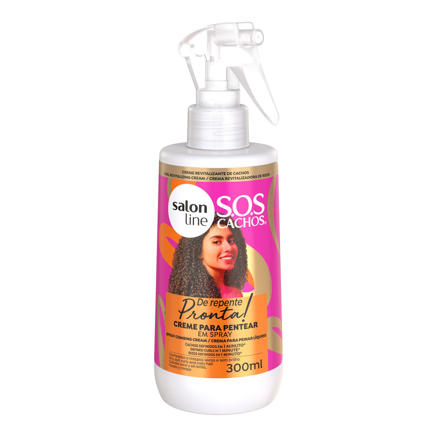 Salon Line S.O.S Cachos de Repente Pronta Creme de Pentear em Spray 300ml — foto oficial da marca