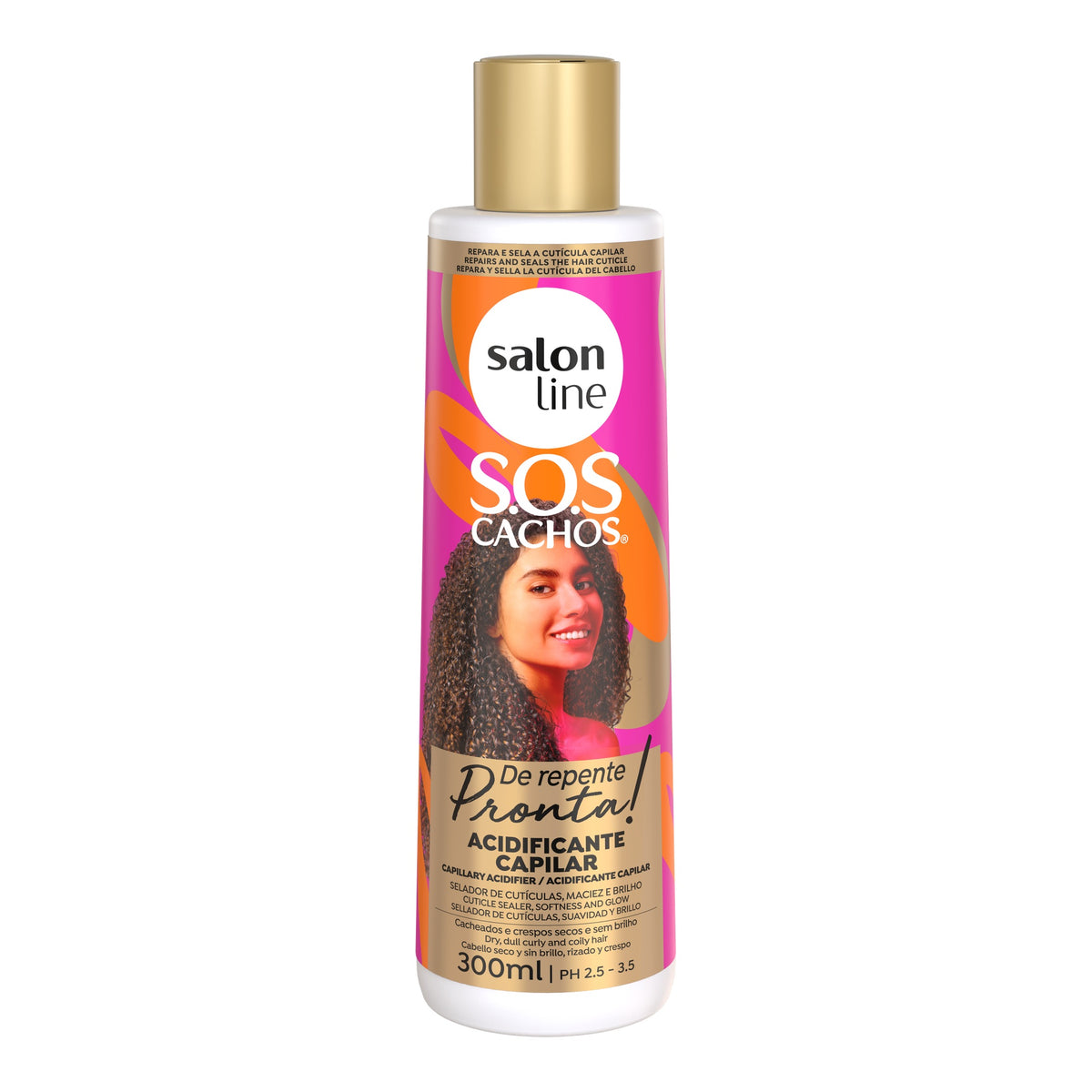 Salon Line S.O.S Cachos de Repente Acidificante Capilar 300ml — foto oficial da marca