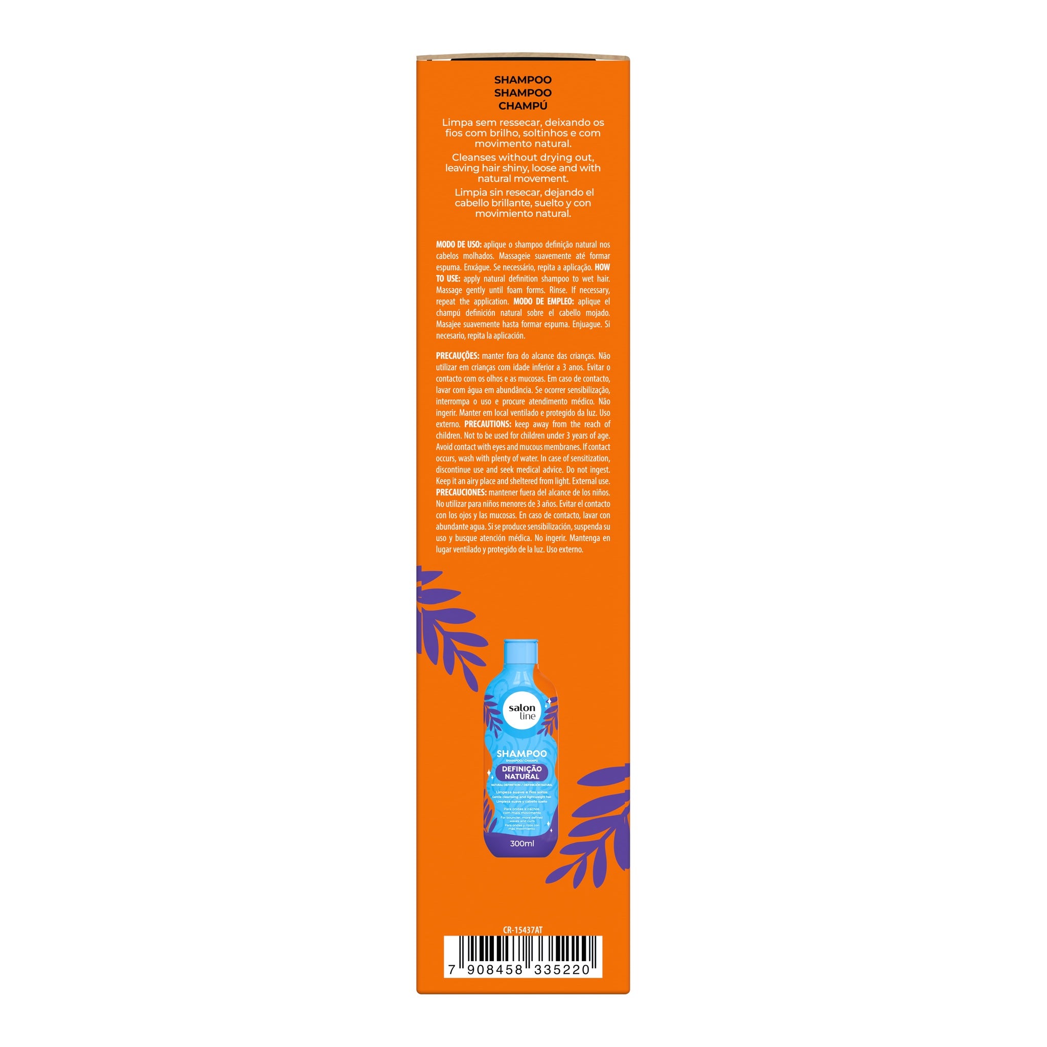 Salon Line Definição Natural Kit Shampoo + Creme Multifuncional 300ml — foto oficial da marca